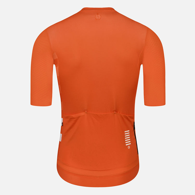 orange cycling jersey